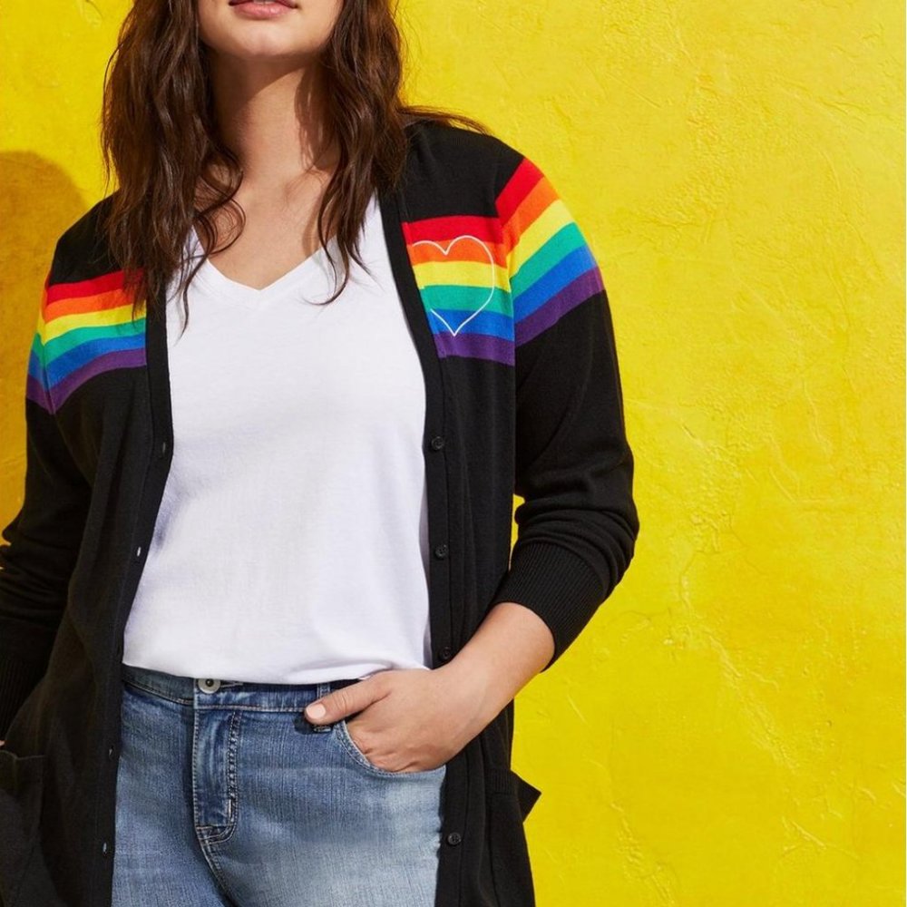 Torrid Celebrate Love Button Front Cardigan Size 1